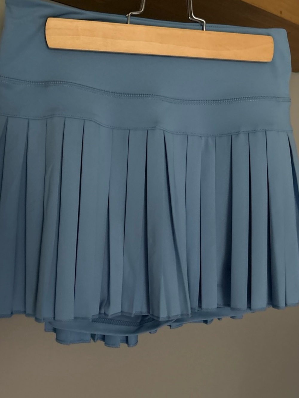 Gold Hinge Pleated Carolina Blue Women's Skirt